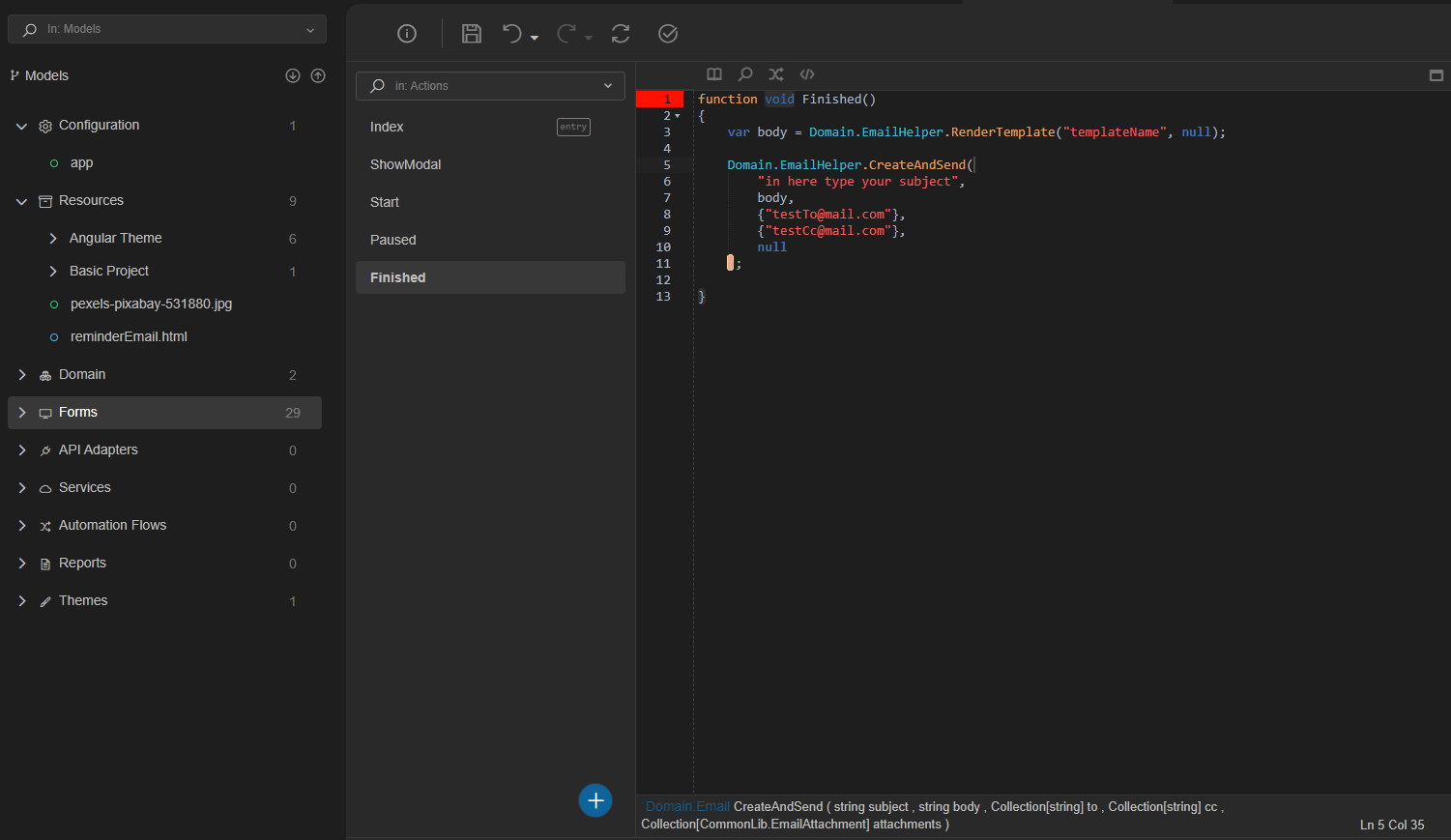 Application User Class