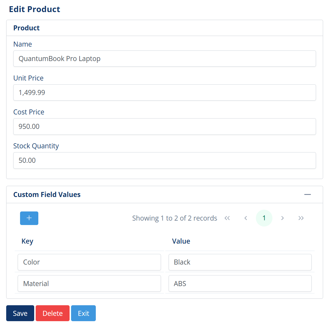 Dynamic Columns Domain