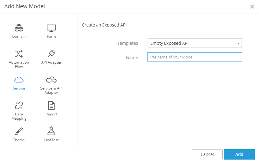 Creating a New Exposed Service