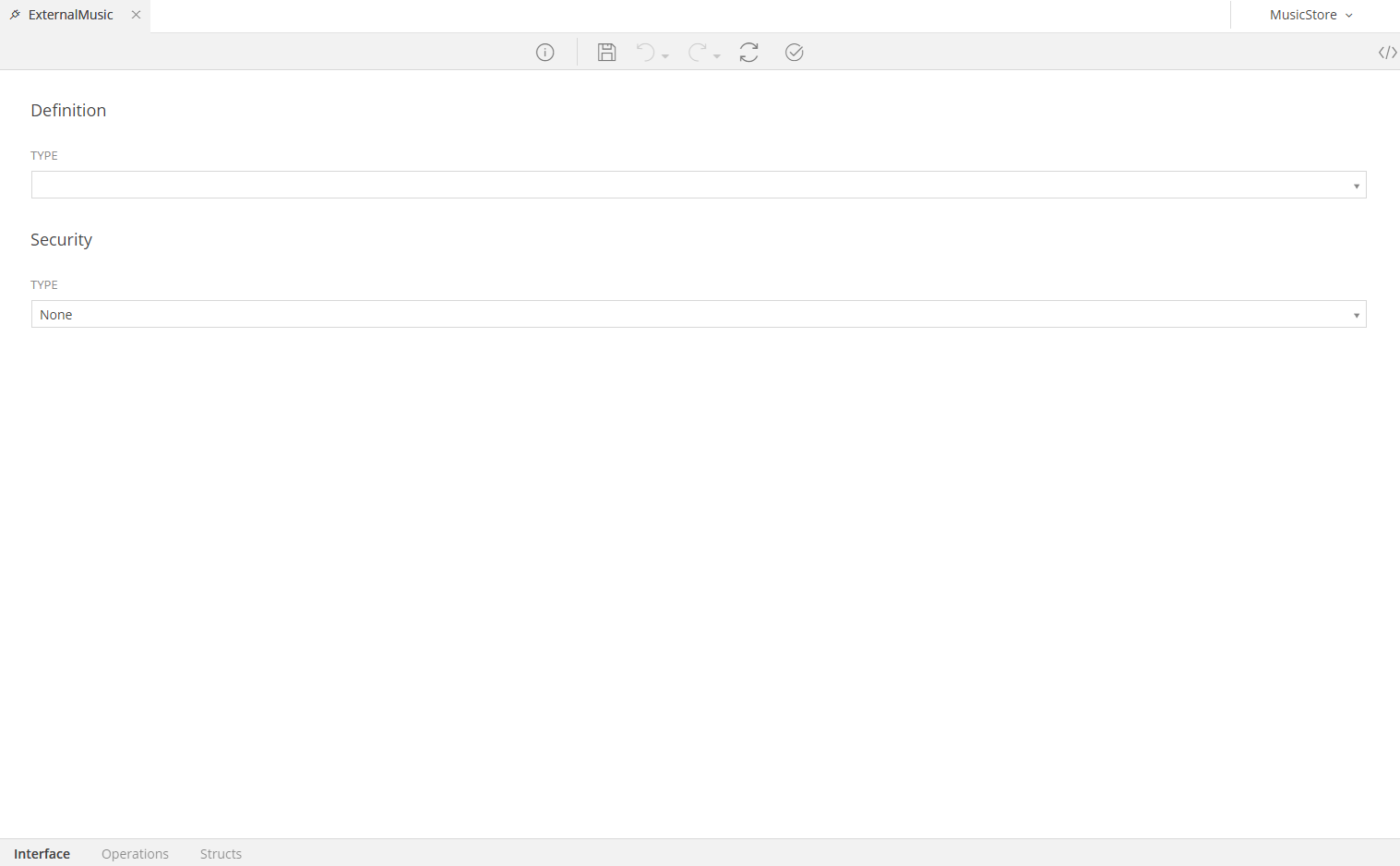 External API Workspace
