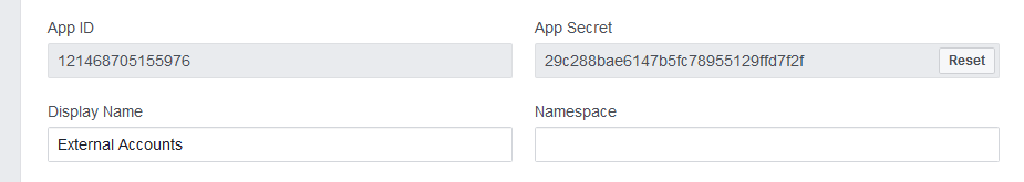 Facebook App and Secret