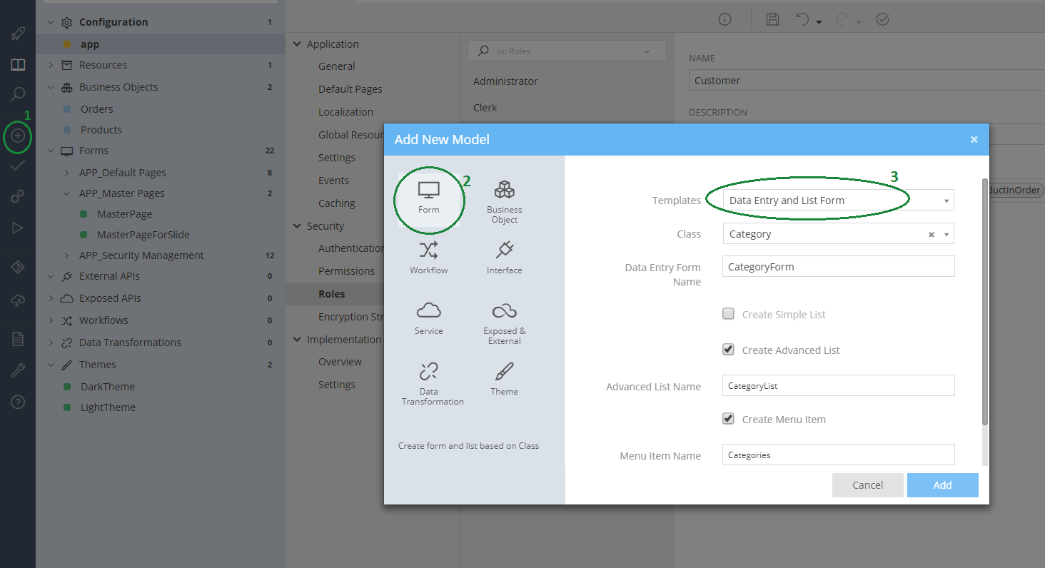 Creating a new Header-Detail Model